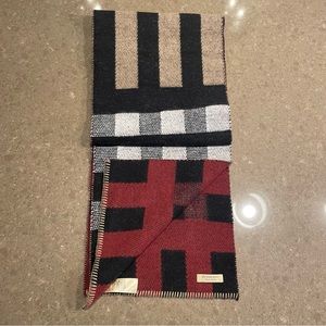 Burberry reversible wool scarf